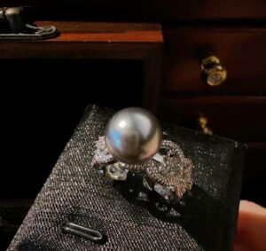 Artificial pearl open ring